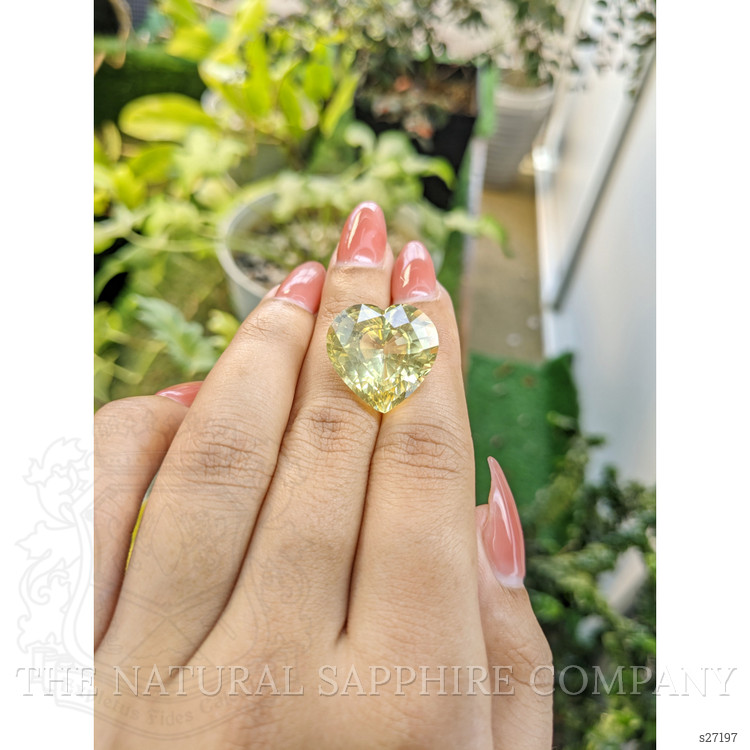 28.08 Ct. Yellow Sapphire from Ceylon (Sri Lanka)