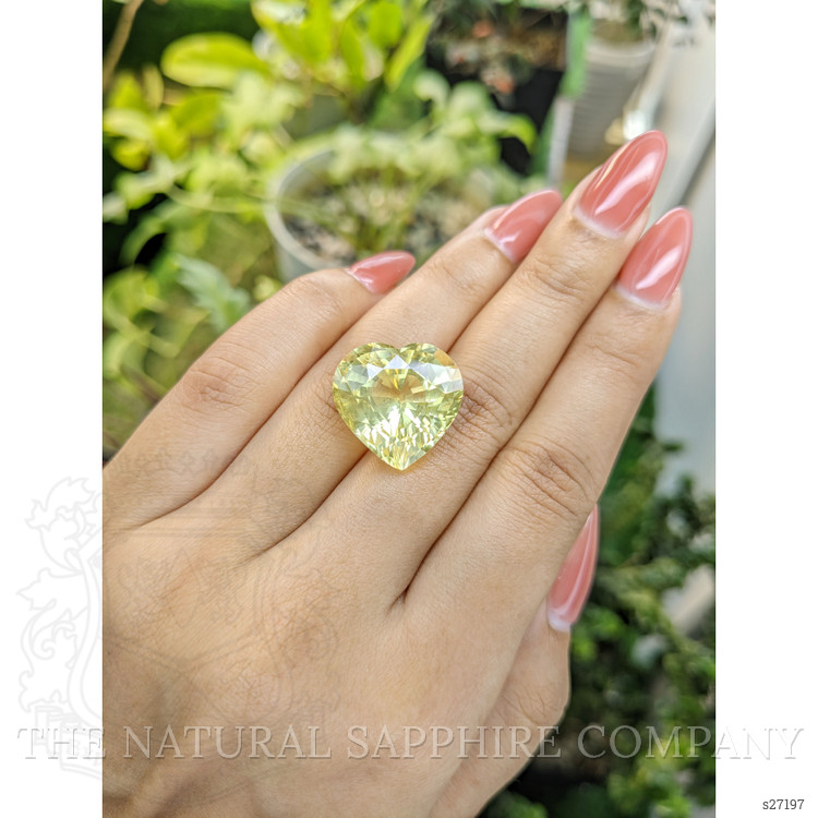 28.08 Ct. Yellow Sapphire from Ceylon (Sri Lanka)