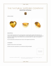 5.93 Ct. Orangish Yellow Sapphire from Ceylon (Sri Lanka) Appraisal