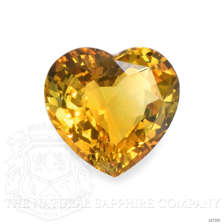 5.93 Ct. Orangish Yellow Sapphire from Ceylon (Sri Lanka)