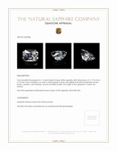 6.11 Ct. White Sapphire from Ceylon (Sri Lanka) Appraisal