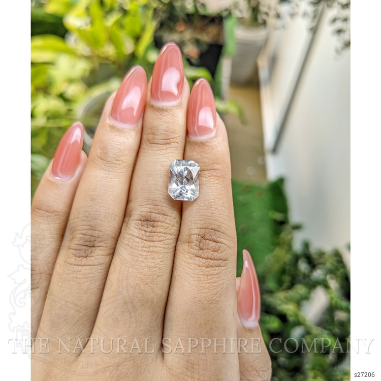 6.11 Ct. White Sapphire from Ceylon (Sri Lanka)