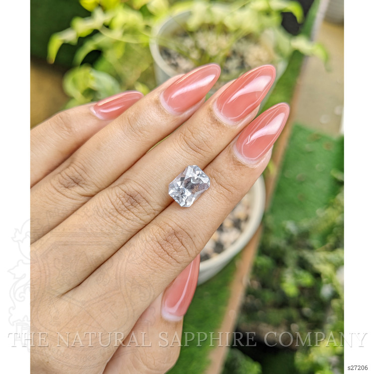 6.11 Ct. White Sapphire from Ceylon (Sri Lanka)