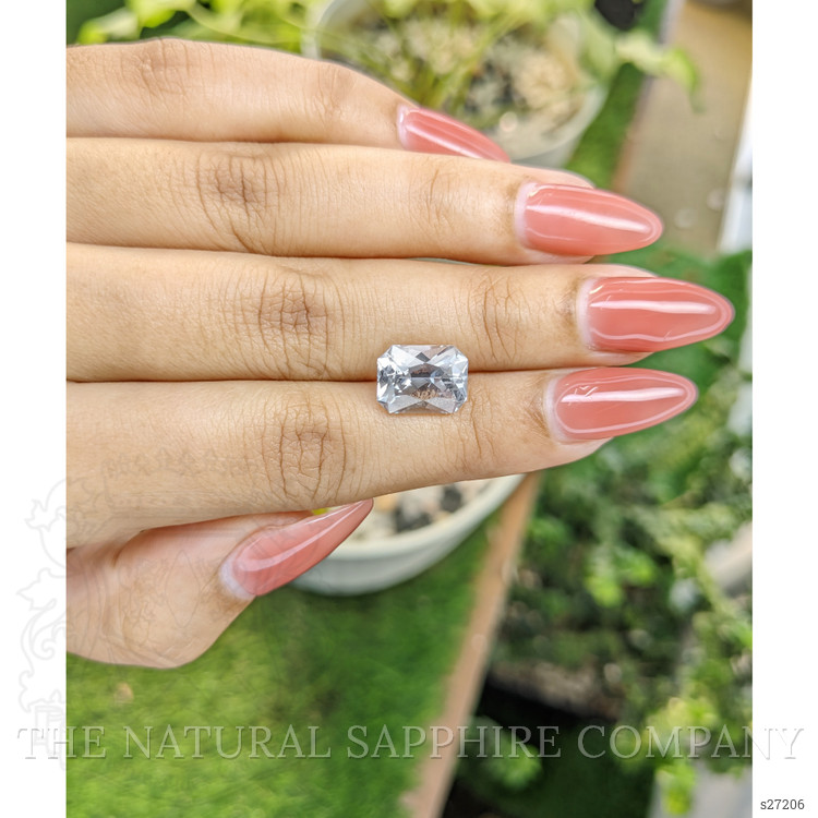 6.11 Ct. White Sapphire from Ceylon (Sri Lanka)