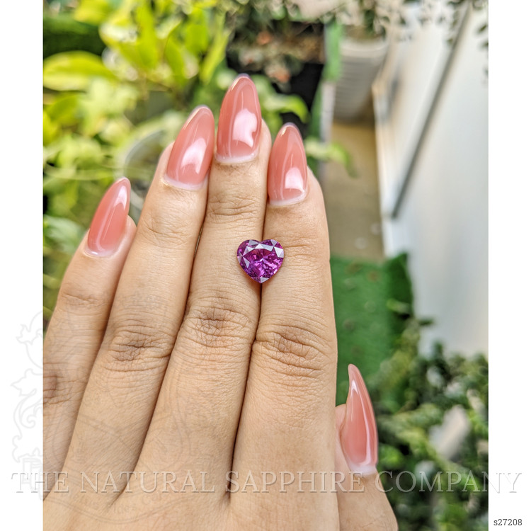 3.33 Ct. Pinkish Purple Sapphire from Ceylon (Sri Lanka)
