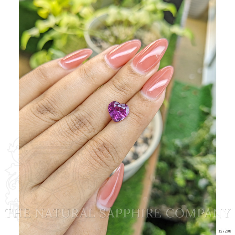 3.33 Ct. Pinkish Purple Sapphire from Ceylon (Sri Lanka)