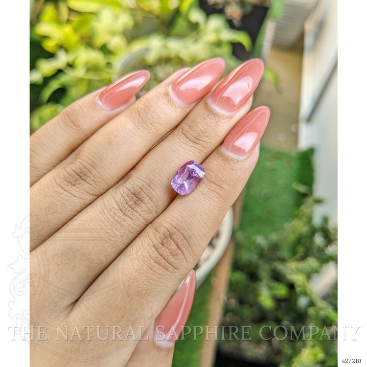 3.39 Ct. Pinkish Purple Sapphire from Ceylon (Sri Lanka)