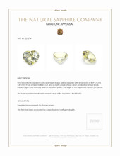 3.64 Ct. Yellow Sapphire from Ceylon (Sri Lanka) Appraisal