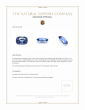 2.05 Ct. Blue Sapphire from Ceylon (Sri Lanka) Appraisal