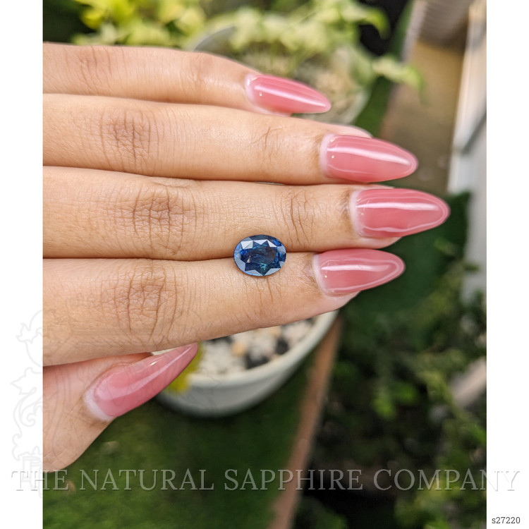 3.12 Ct. Greenish Blue Sapphire from Ceylon (Sri Lanka)