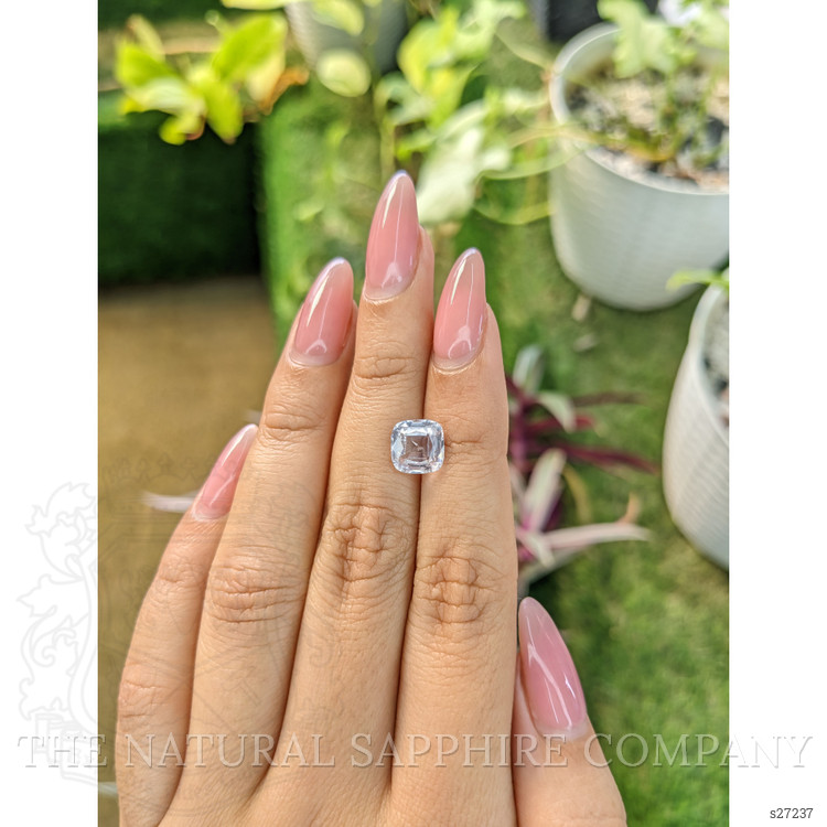 2.58 Ct. White Sapphire from Ceylon (Sri Lanka)