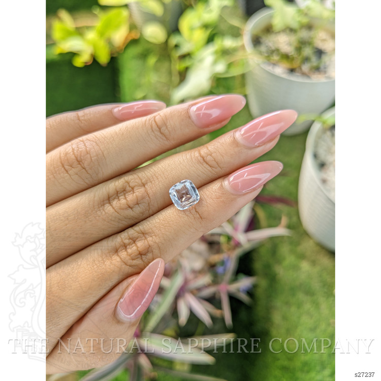 2.58 Ct. White Sapphire from Ceylon (Sri Lanka)