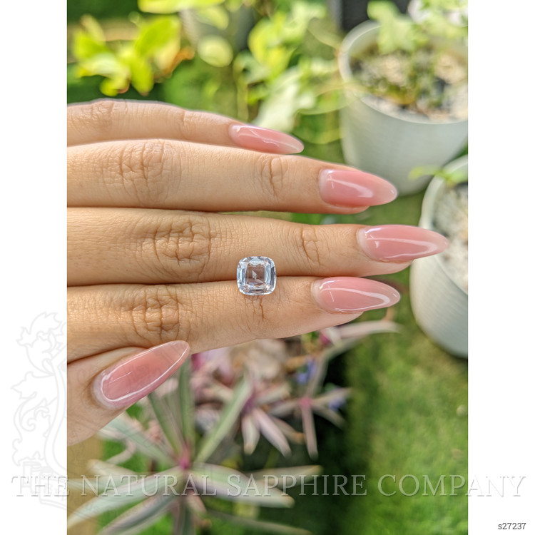 2.58 Ct. White Sapphire from Ceylon (Sri Lanka)