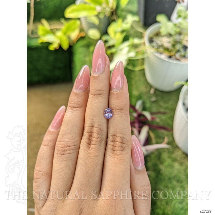 1.27 Ct. Purple Sapphire from Ceylon (Sri Lanka)