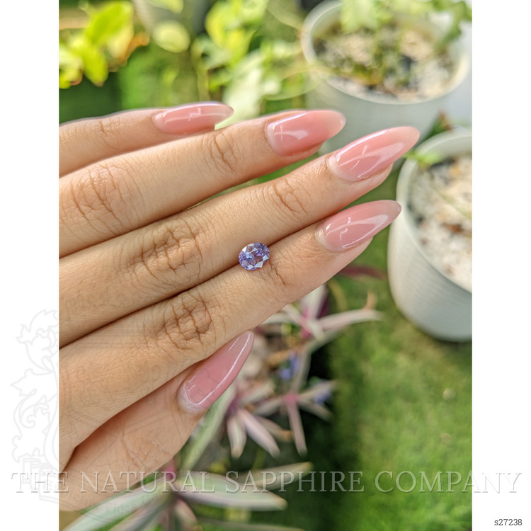 1.27 Ct. Purple Sapphire from Ceylon (Sri Lanka)