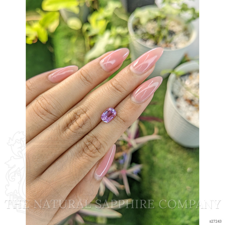 1.66 Ct. Pinkish Purple Sapphire from Ceylon (Sri Lanka)