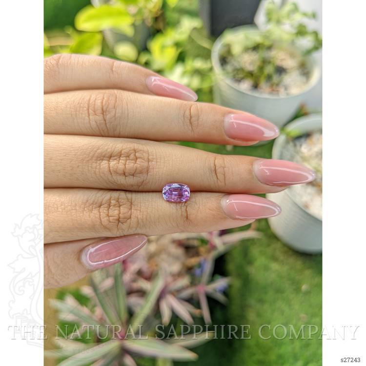 1.66 Ct. Pinkish Purple Sapphire from Ceylon (Sri Lanka)