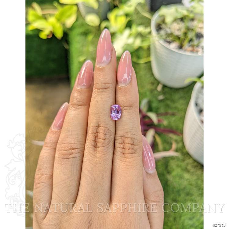 1.66 Ct. Pinkish Purple Sapphire from Ceylon (Sri Lanka)