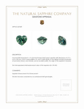 1.19 Ct. Bluish Green Sapphire from Tanzania Appraisal