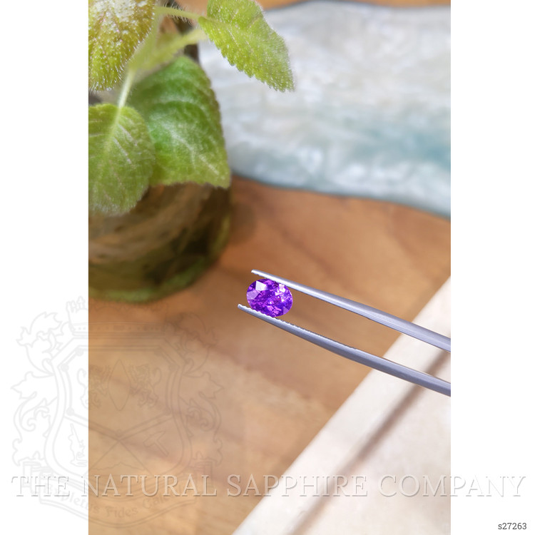 1.27 Ct. Purple Sapphire from Ceylon (Sri Lanka)
