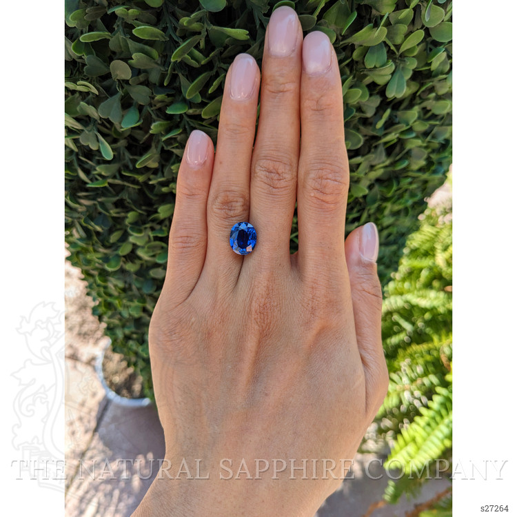 6.49 Ct. Blue Sapphire from Ceylon (Sri Lanka)