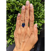 6.41 Ct. Blue Sapphire from Madagascar Life Style