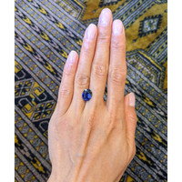 5.03 Ct. Blue Sapphire from Madagascar Life Style