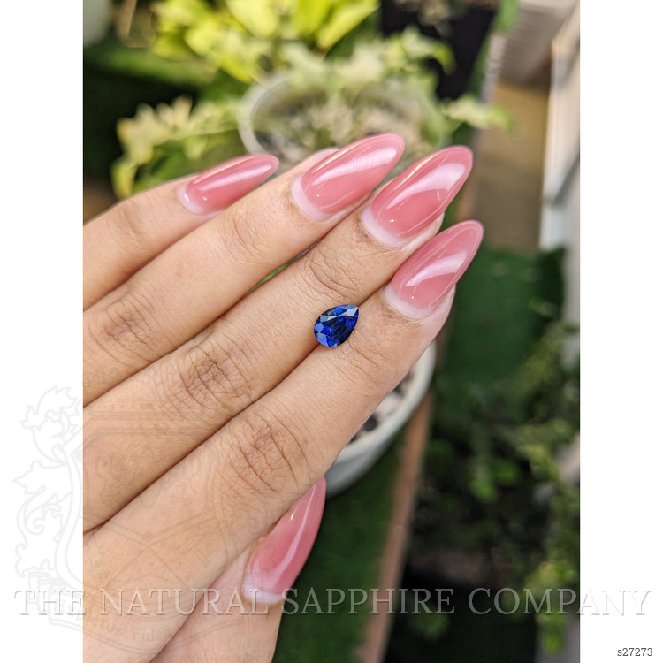 1.63 Ct. Blue Sapphire from Ceylon (Sri Lanka)