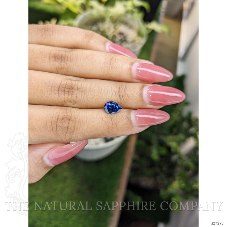 1.63 Ct. Blue Sapphire from Ceylon (Sri Lanka)