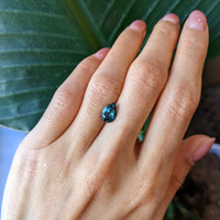 2.17 Ct. Bluish Green Sapphire from Ceylon (Sri Lanka) Life Style