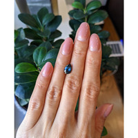 2.17 Ct. Bluish Green Sapphire from Ceylon (Sri Lanka) Life Style