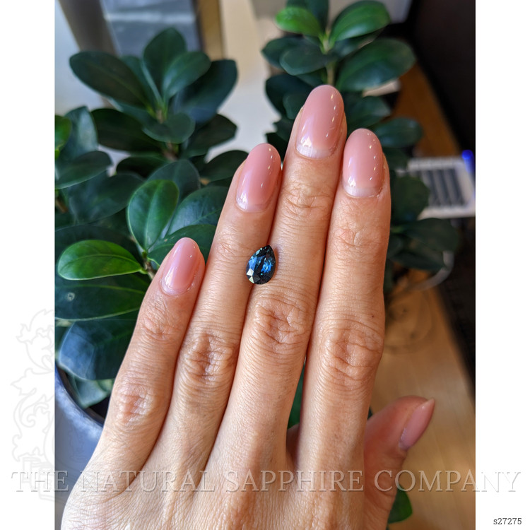 2.17 Ct. Bluish Green Sapphire from Ceylon (Sri Lanka)