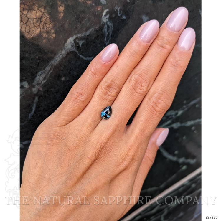 2.54 Ct. Bluish Green Sapphire from Ceylon (Sri Lanka)