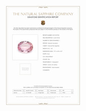 1.43 Ct. Pink Sapphire from Ceylon (Sri Lanka) Scan Report