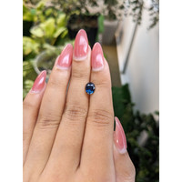 1.91 Ct. Greenish Blue Sapphire from Ceylon (Sri Lanka) Life Style