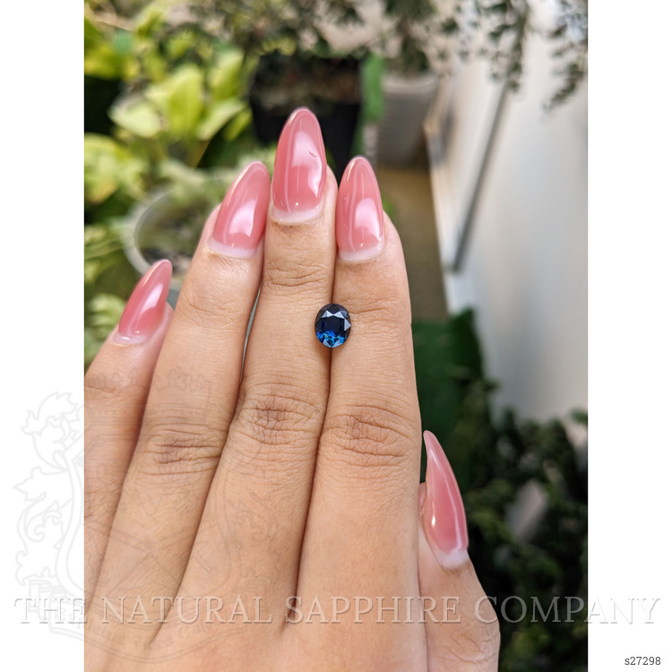 1.91 Ct. Greenish Blue Sapphire from Ceylon (Sri Lanka)