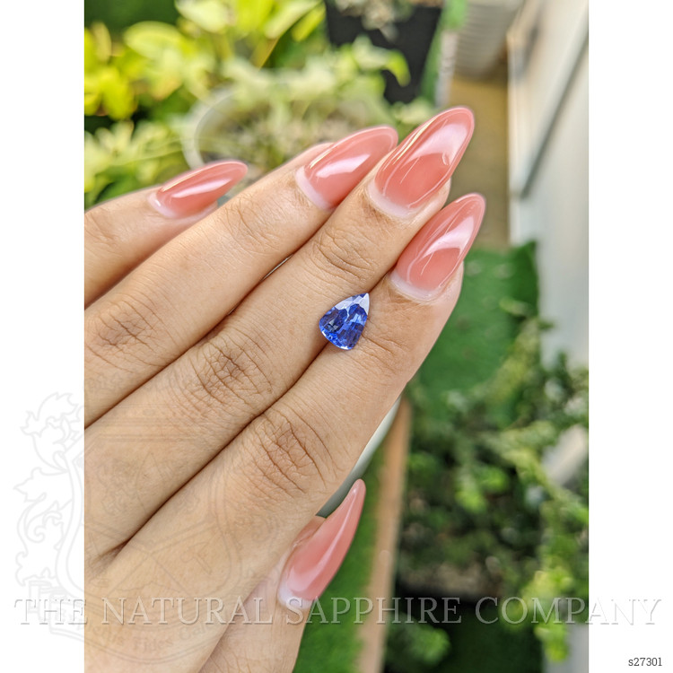 1.62 Ct. Blue Sapphire from Ceylon (Sri Lanka)