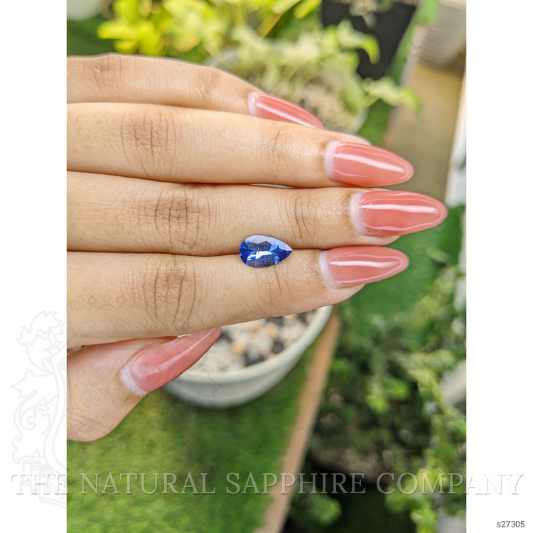 1.75 Ct. Blue Sapphire from Ceylon (Sri Lanka)