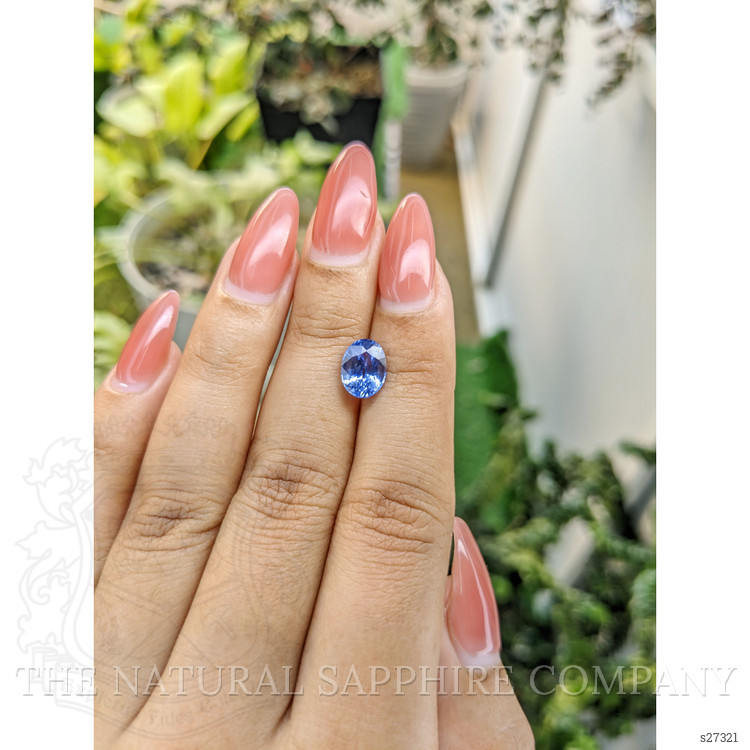2.36 Ct. Blue Sapphire from Ceylon (Sri Lanka)