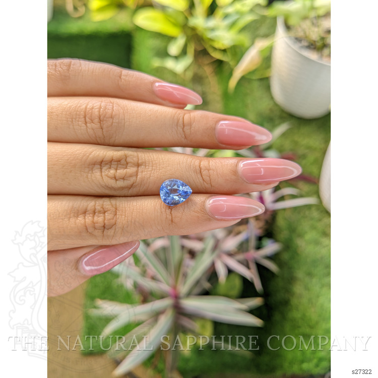 3.20 Ct. Blue Sapphire from Ceylon (Sri Lanka)