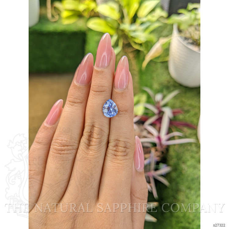 3.20 Ct. Blue Sapphire from Ceylon (Sri Lanka)