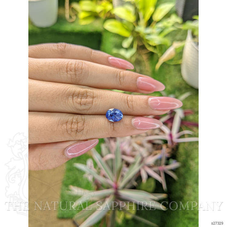 3.61 Ct. Blue Sapphire from Ceylon (Sri Lanka)
