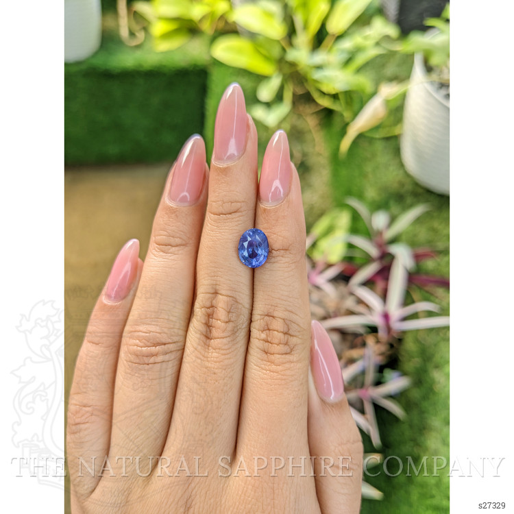 3.61 Ct. Blue Sapphire from Ceylon (Sri Lanka)