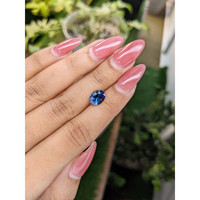 1.99 Ct. Greenish Blue Sapphire from Madagascar Life Style