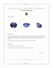 1.52 Ct. Blue Sapphire from Ceylon (Sri Lanka) Appraisal