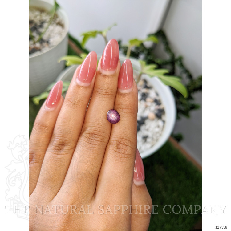 2.64 Ct. Pinkish Purple Star Sapphire from Ceylon (Sri Lanka)