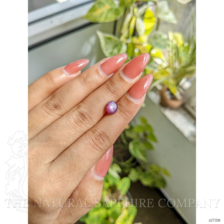 2.64 Ct. Pinkish Purple Star Sapphire from Ceylon (Sri Lanka)