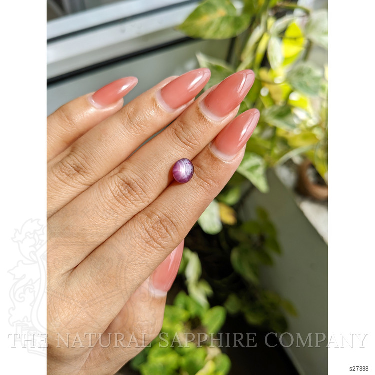 2.64 Ct. Pinkish Purple Star Sapphire from Ceylon (Sri Lanka)
