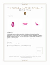 2.54 Ct. Pink Sapphire from Ceylon (Sri Lanka) Appraisal