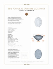 2.69 Ct. Padparadscha Sapphire from Ceylon (Sri Lanka) 3 D Scan Report